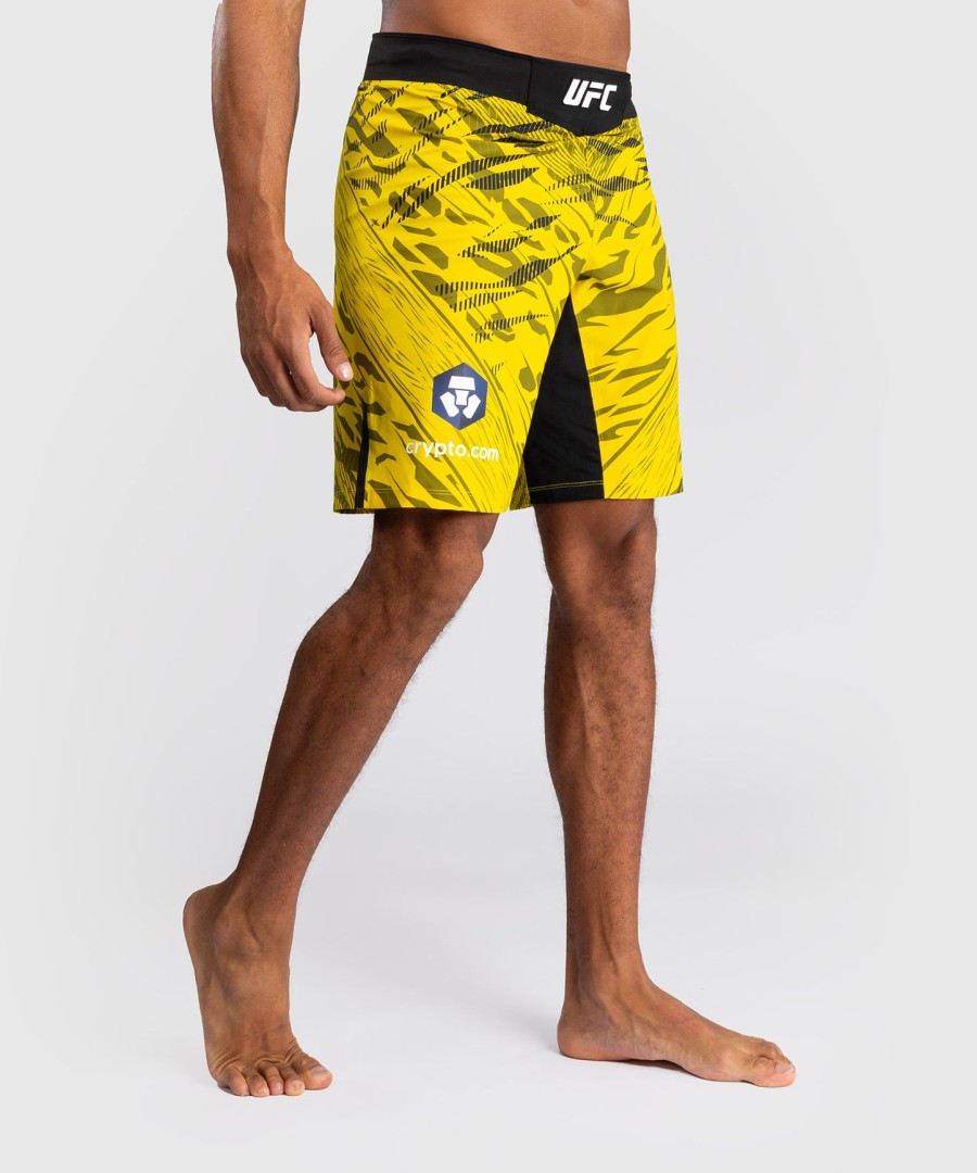 ufc fusion av venum authentic fight night herre kampshorts - lang passform - gul