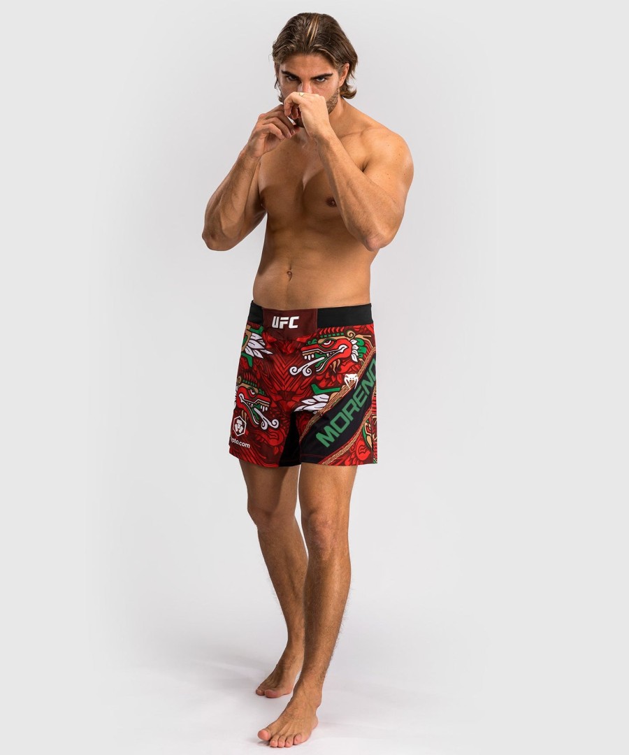 menn ufc unrivaled by venum rød brandon moreno short fit fight short