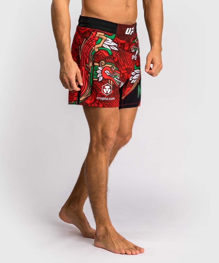 menn ufc unrivaled by venum rød brandon moreno short fit fight short