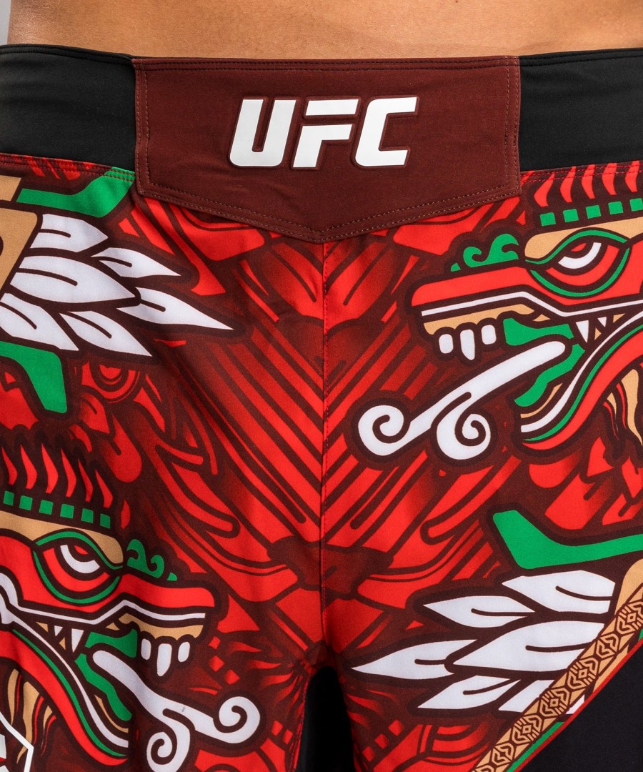 menn ufc unrivaled by venum rød brandon moreno short fit fight short