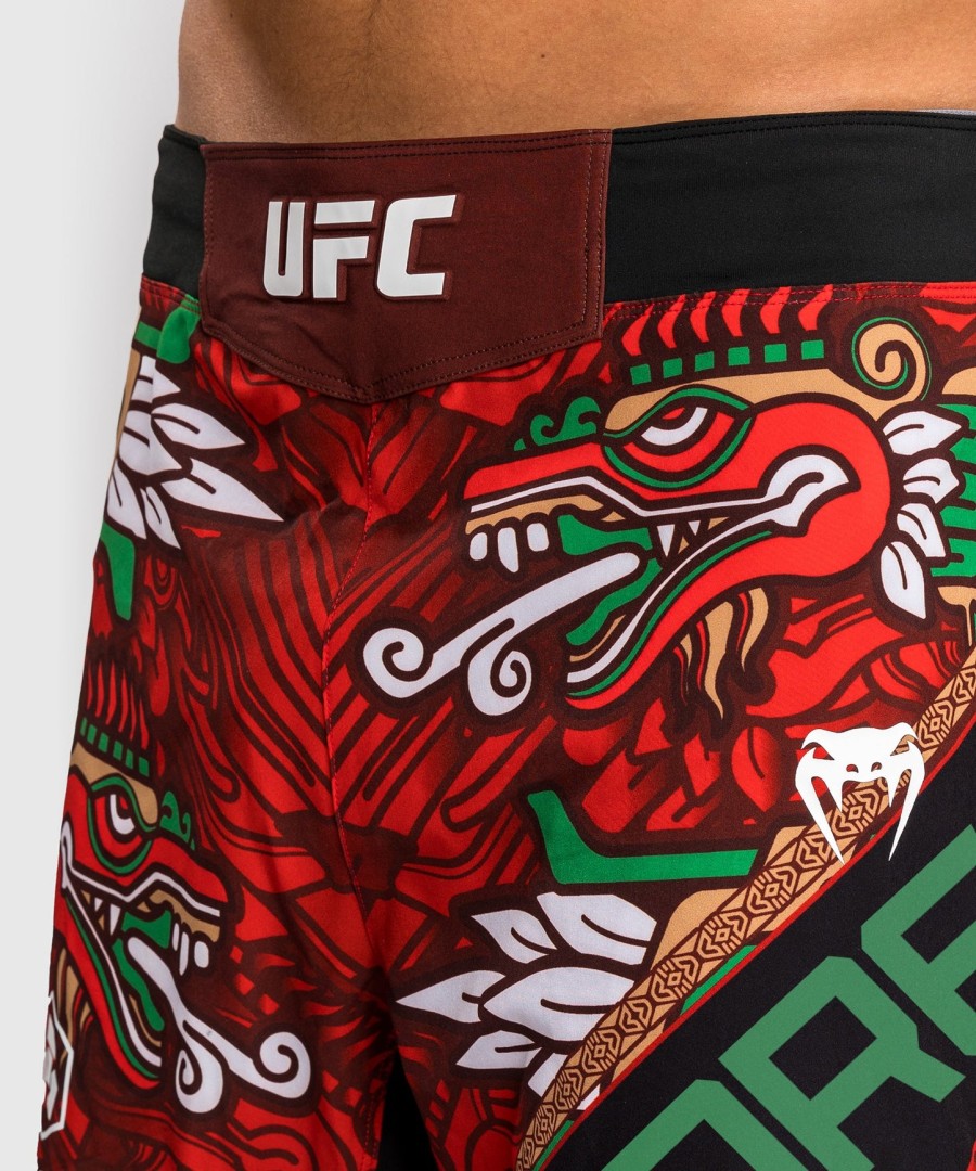 menn ufc unrivaled by venum rød brandon moreno short fit fight short