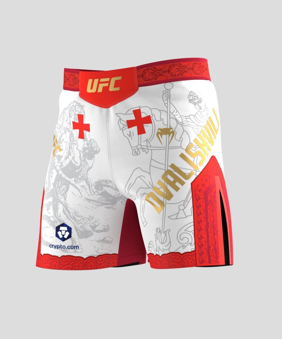 menn ufc unrivaled by venum hvit merab dvalishvili short fit fight short