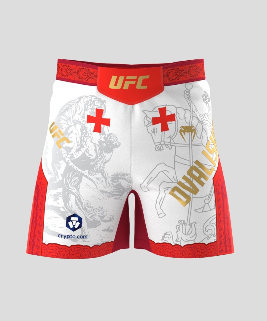 menn ufc unrivaled by venum hvit merab dvalishvili short fit fight short