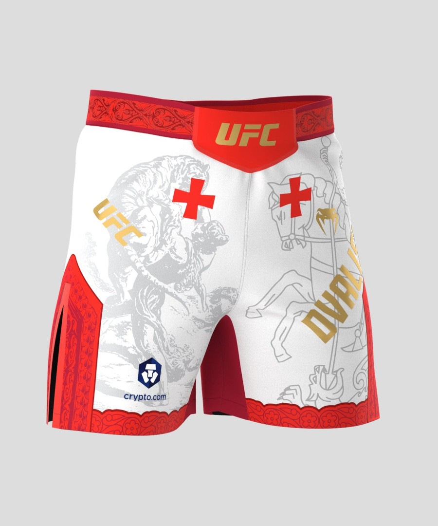 menn ufc unrivaled by venum hvit merab dvalishvili short fit fight short