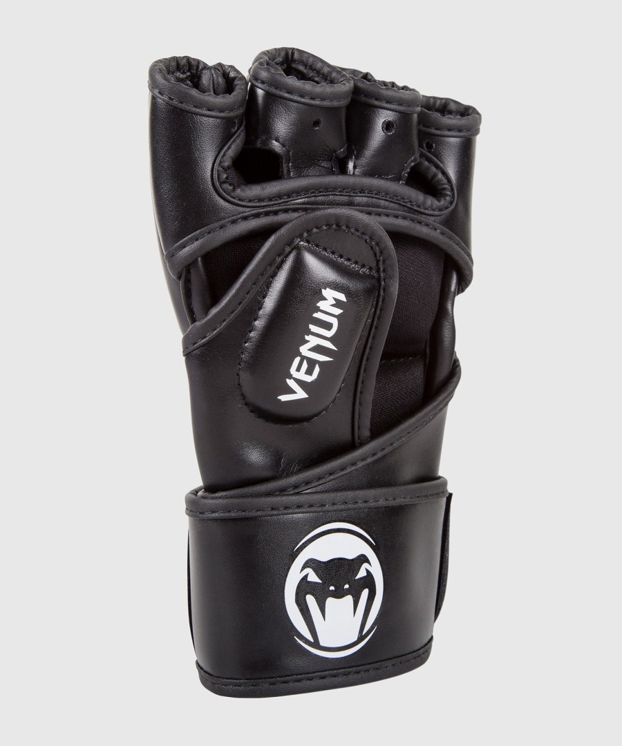 venum impact mma-hansker - skintex-lær - svart
