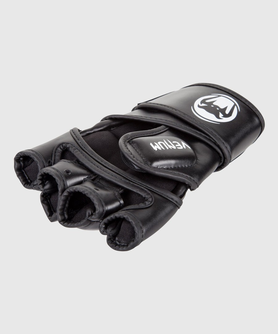 venum impact mma-hansker - skintex-lær - svart