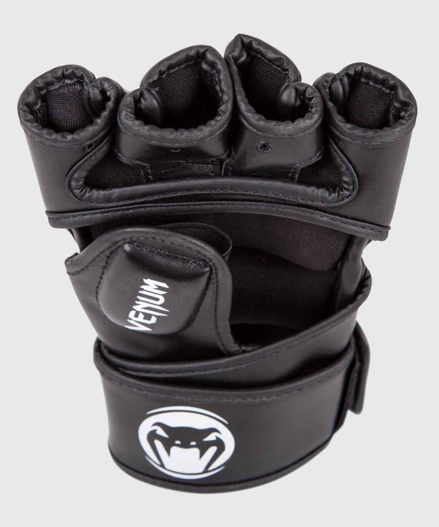 venum impact mma-hansker - skintex-lær - svart