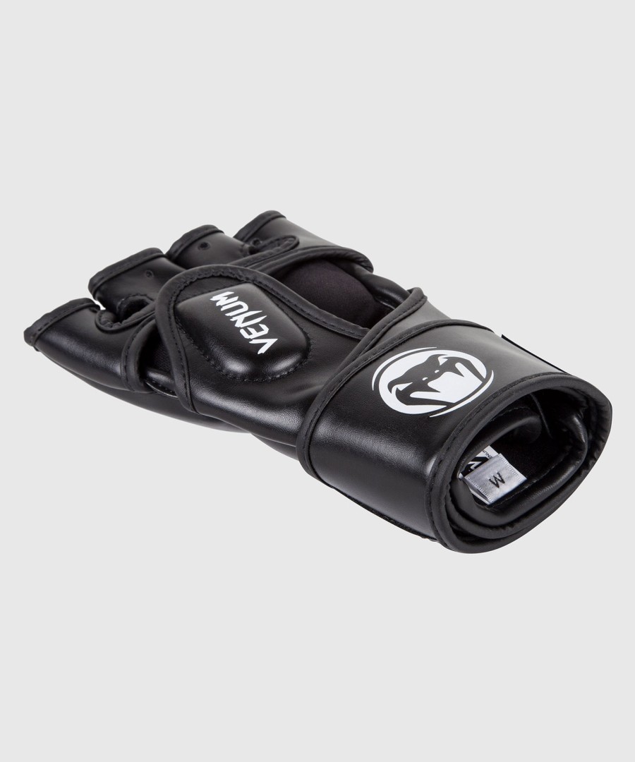 venum impact mma-hansker - skintex-lær - svart