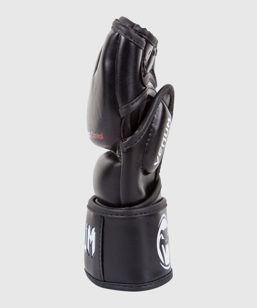 venum impact mma-hansker - skintex-lær - svart