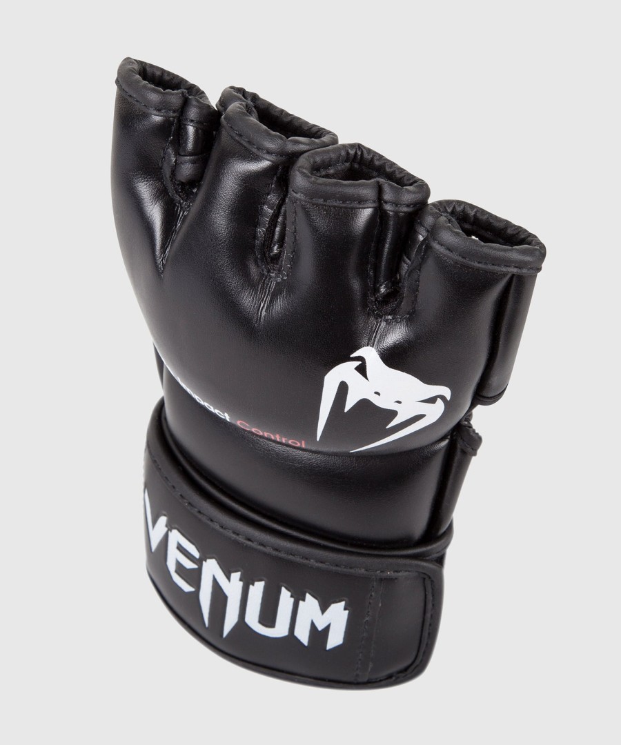 venum impact mma-hansker - skintex-lær - svart
