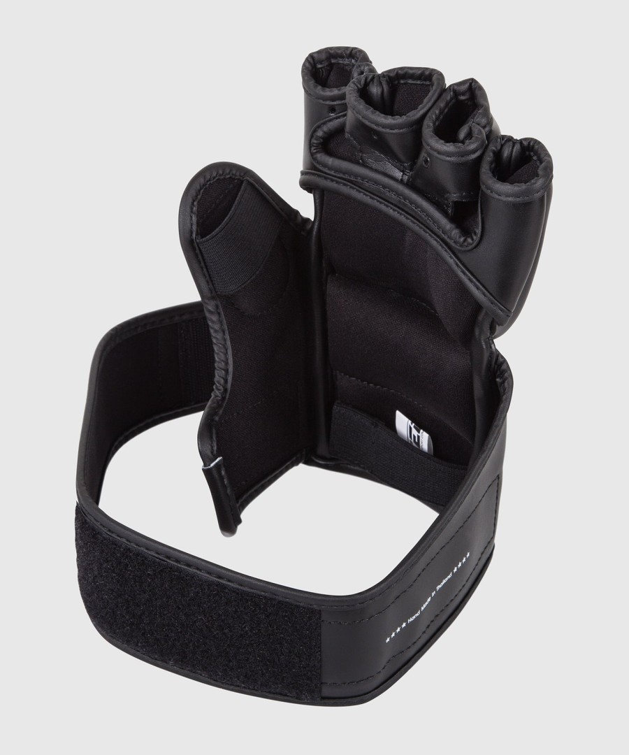 venum impact mma-hansker - skintex-lær - svart