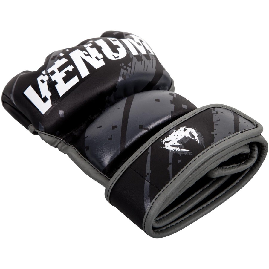 venum pixel mma-hansker - svartgrå
