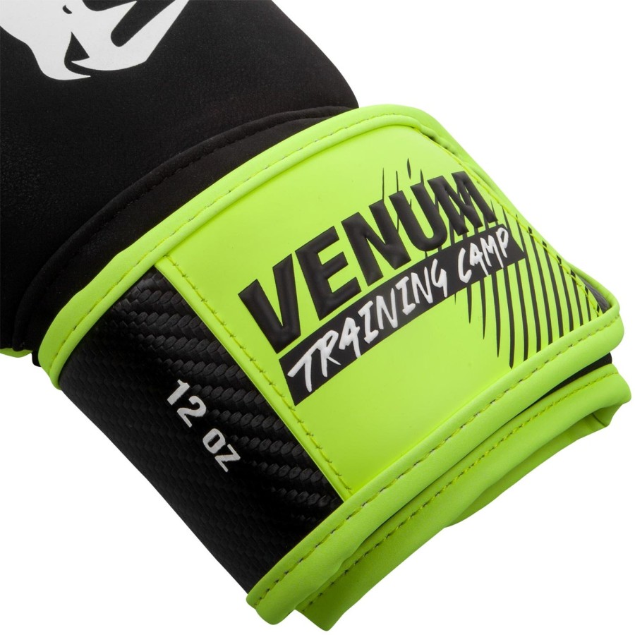 venum training camp 2.0 boksehansker - svartneo gul