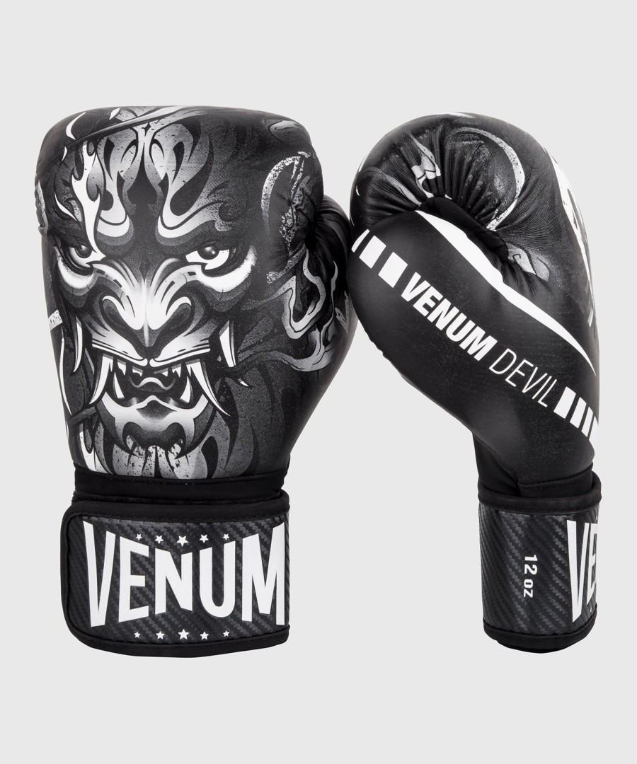 venum devil boksehansker - hvitsvart
