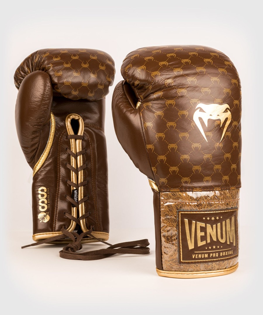 venum coco monogram pro lace up boksehansker – grizzly brown