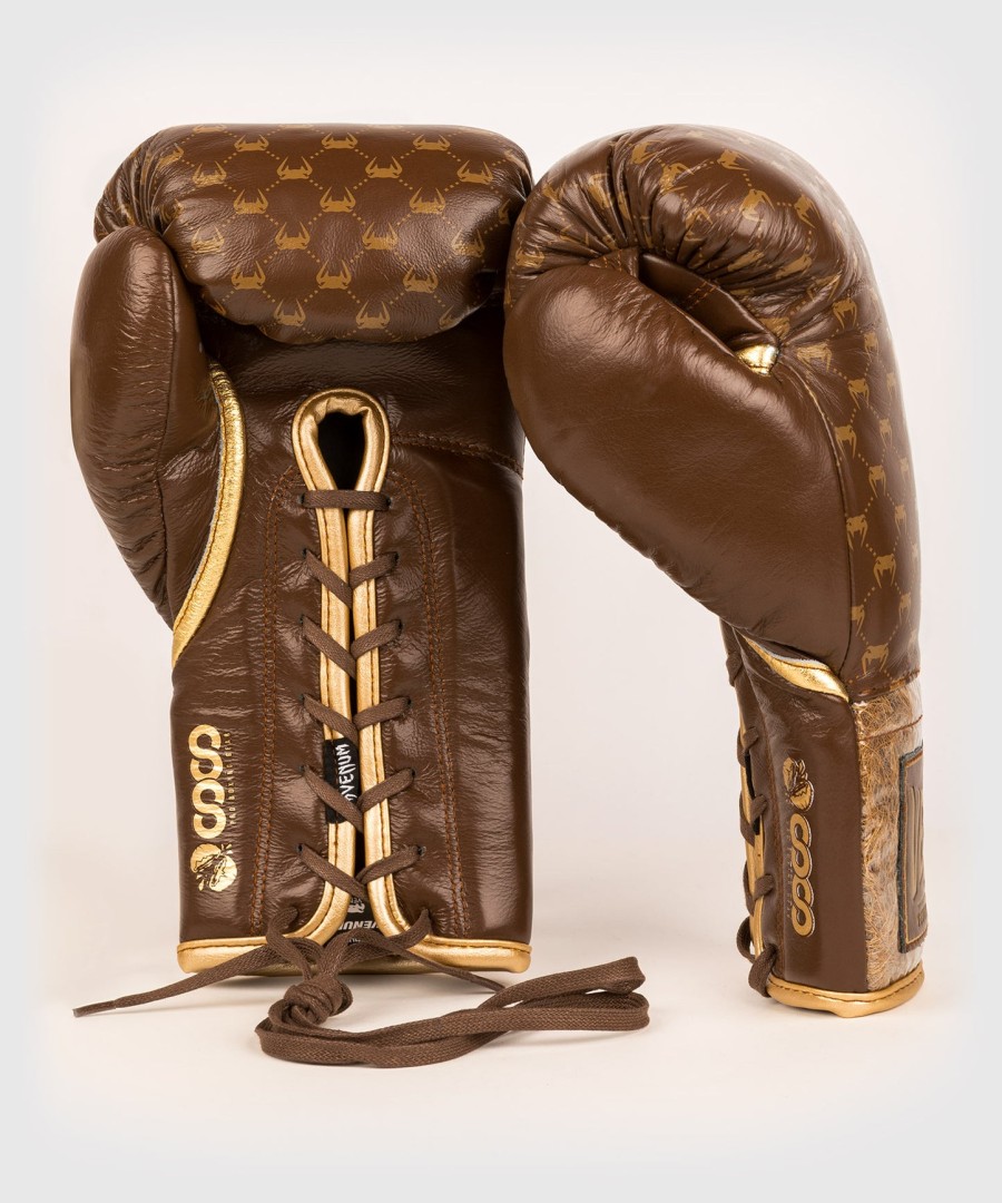 venum coco monogram pro lace up boksehansker – grizzly brown