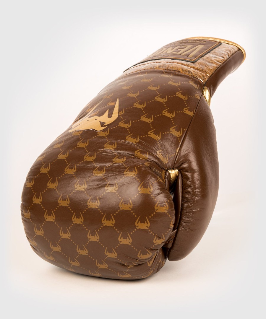 venum coco monogram pro lace up boksehansker – grizzly brown