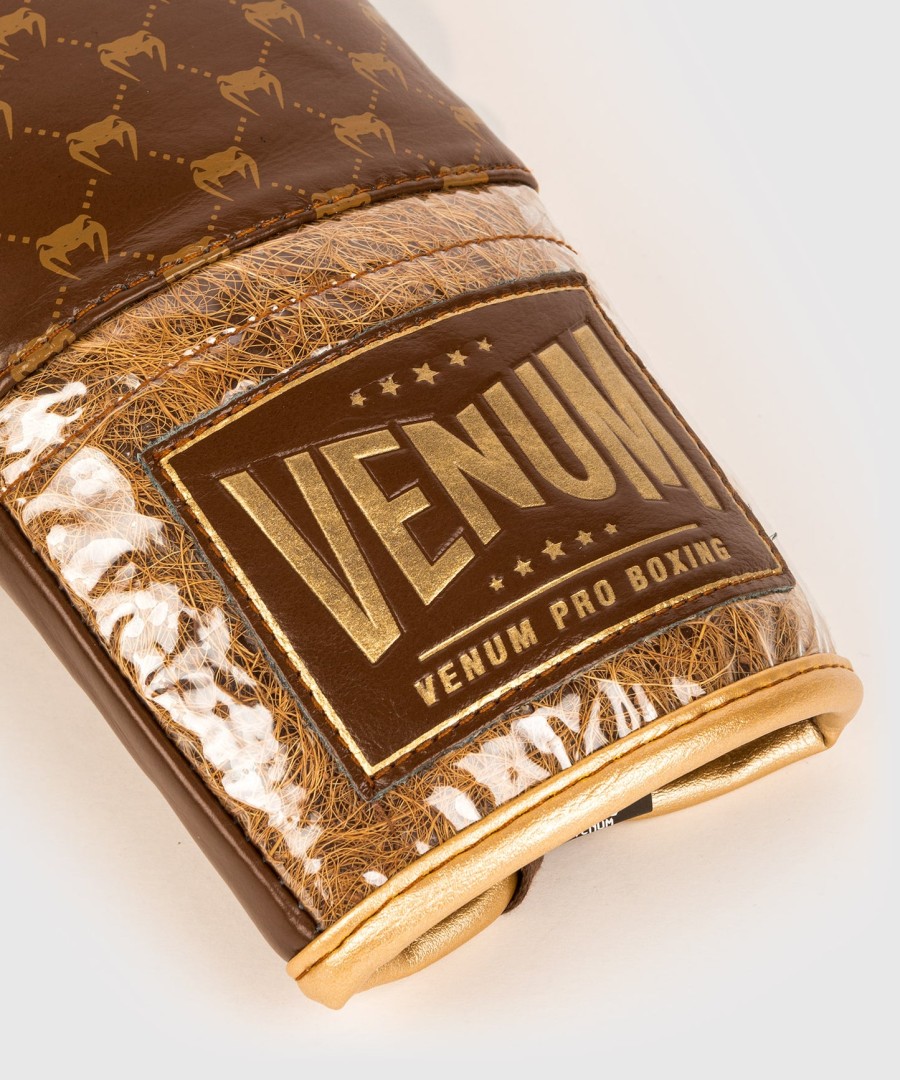 venum coco monogram pro lace up boksehansker – grizzly brown