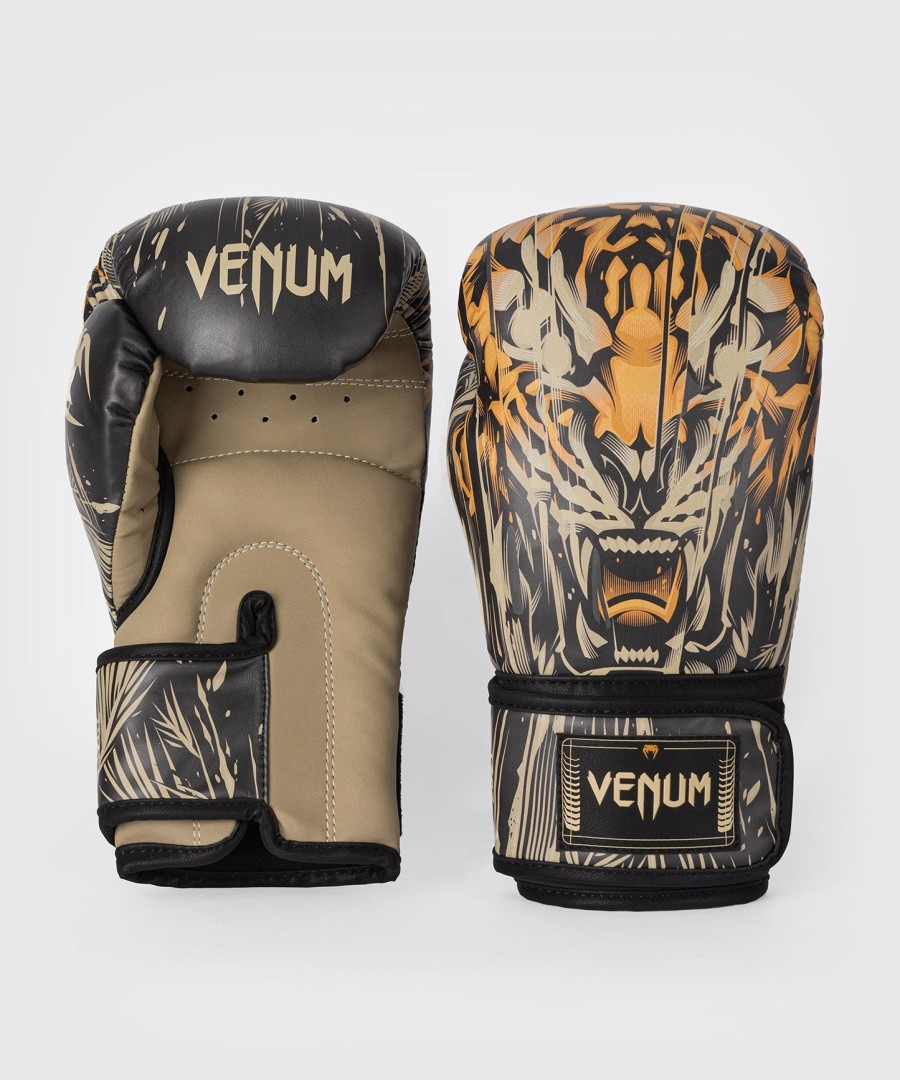 venum tiger boksehansker - svartneon oransje