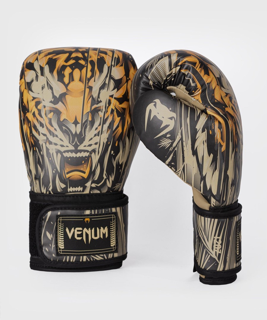 venum tiger boksehansker - svartneon oransje