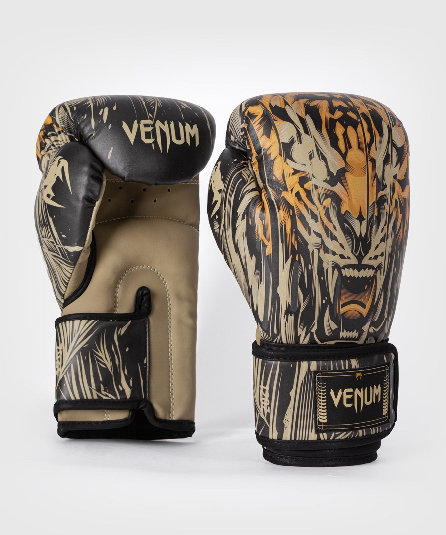 venum tiger boksehansker - svartneon oransje