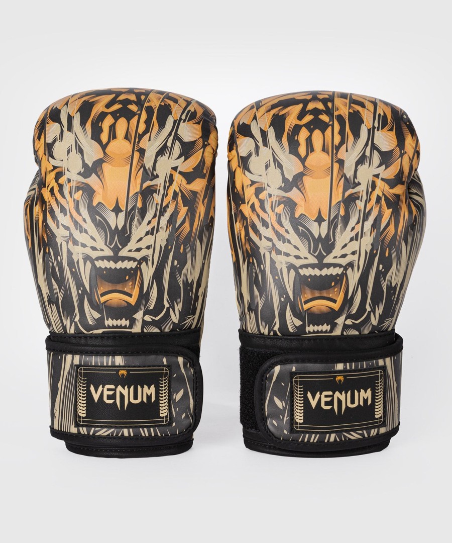 venum tiger boksehansker - svartneon oransje