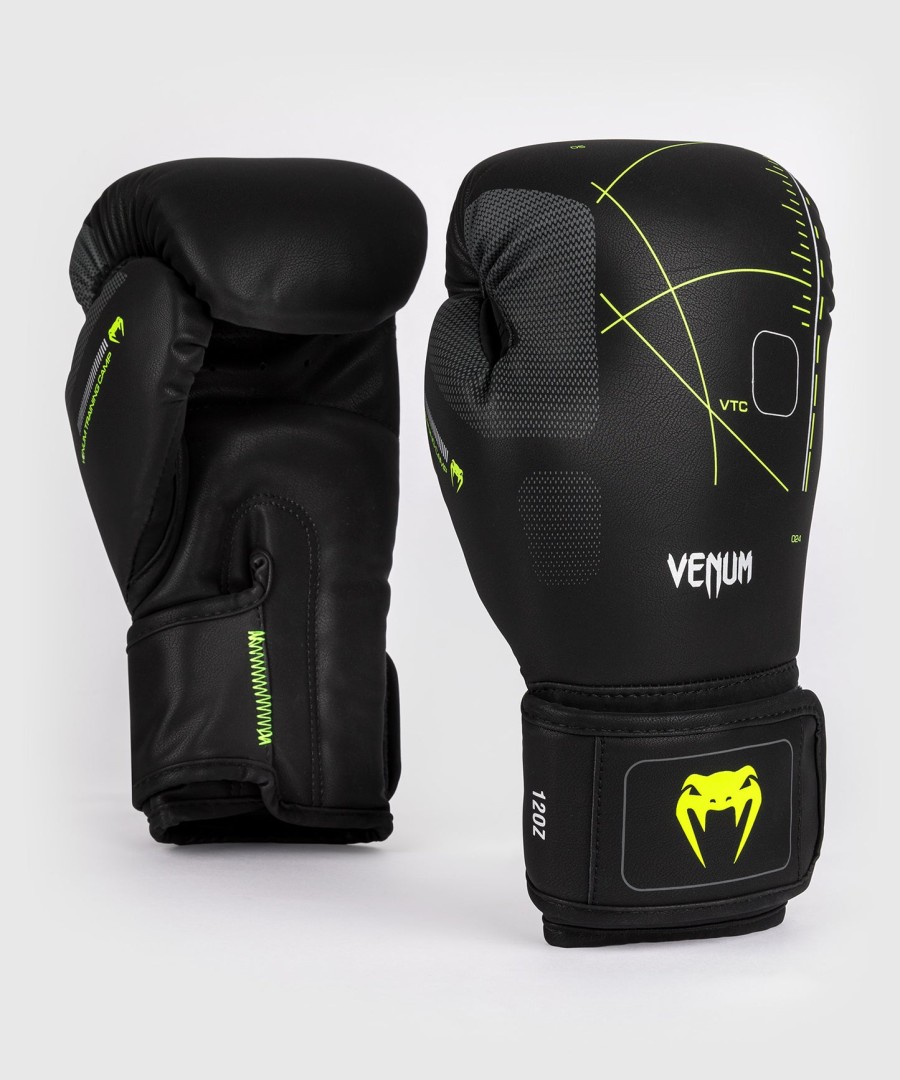 venum training camp 4.0 boksehansker - svartneongrønn