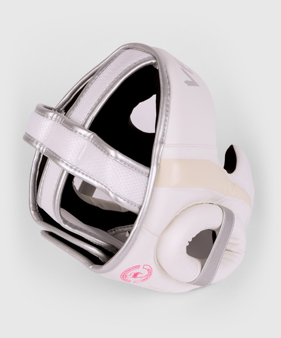 venum elite hodeplagg - hvitsølv-rosa