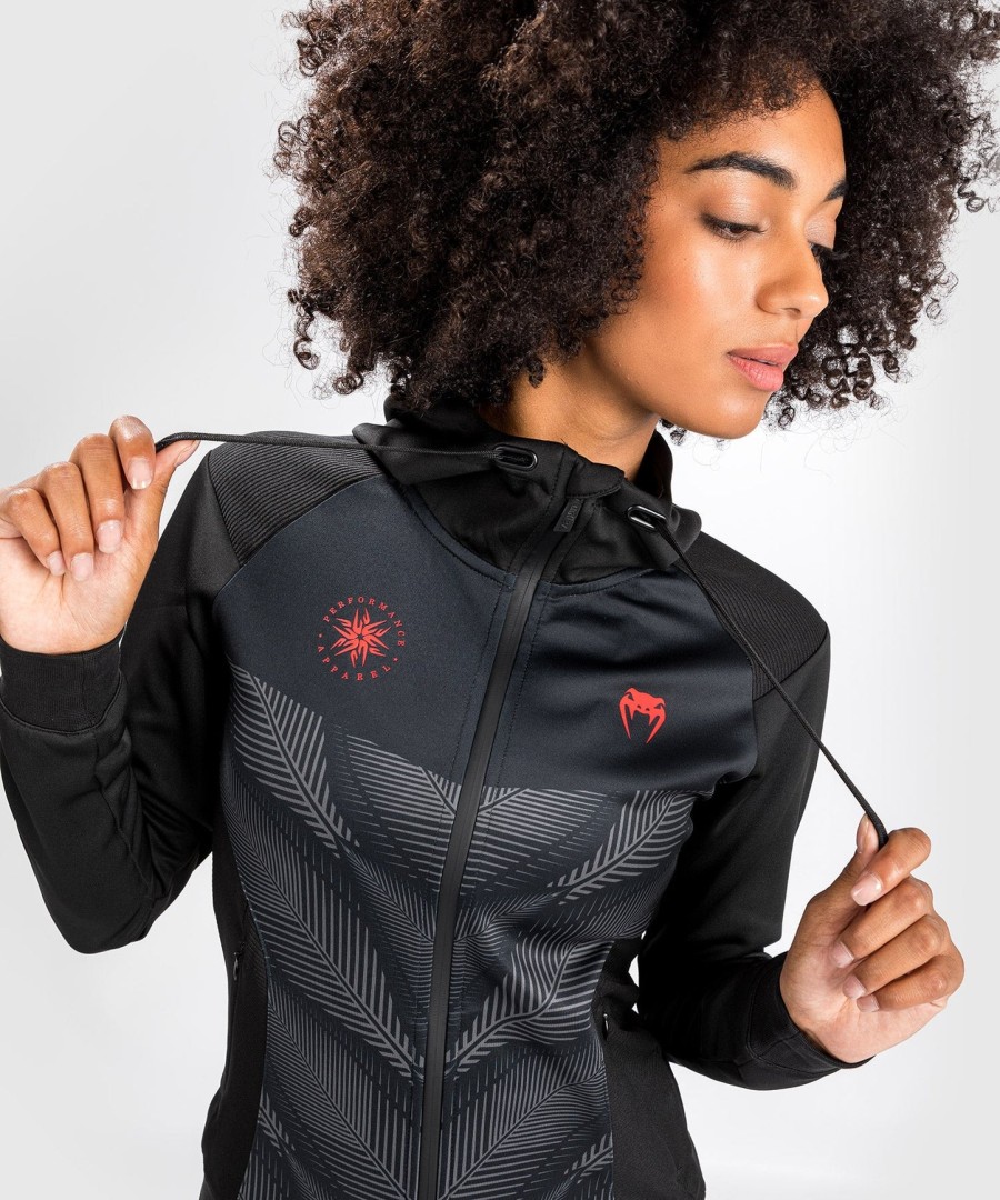 venum phantom hettegenser – for dame – svartrød