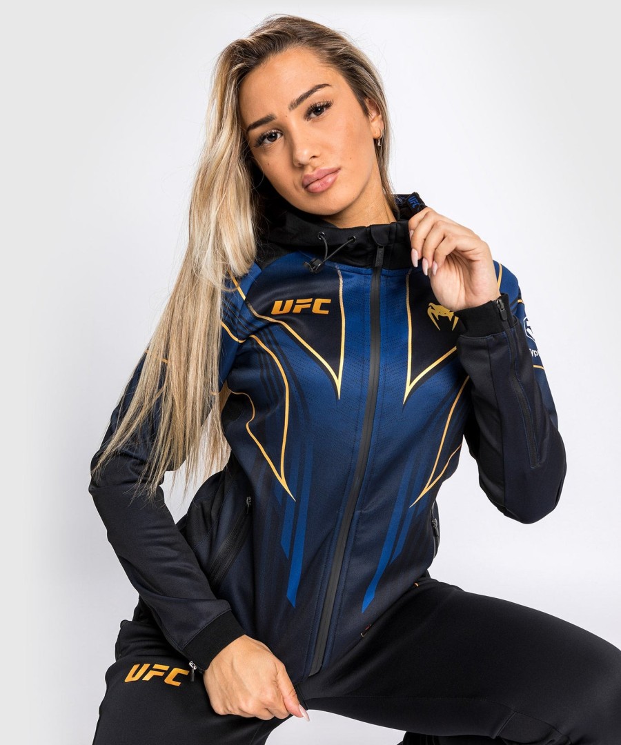 ufc authentic fight night 2.0 kit av venum womens walkout hettegenser - midnight edition - champion