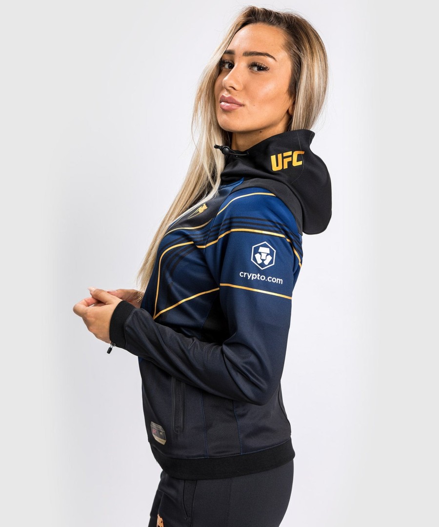 ufc authentic fight night 2.0 kit av venum womens walkout hettegenser - midnight edition - champion