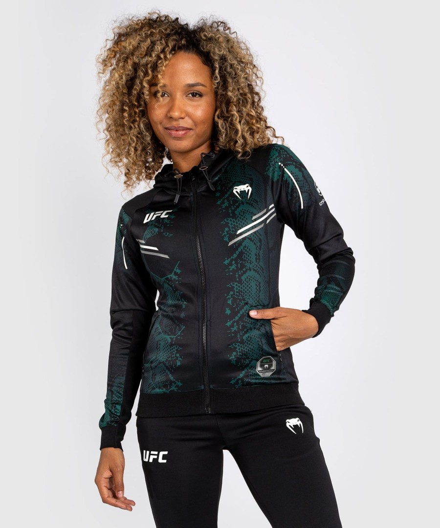 ufc adrenaline by venum authentic fight night women walkout hettegenser - emerald edition - grønnsvart