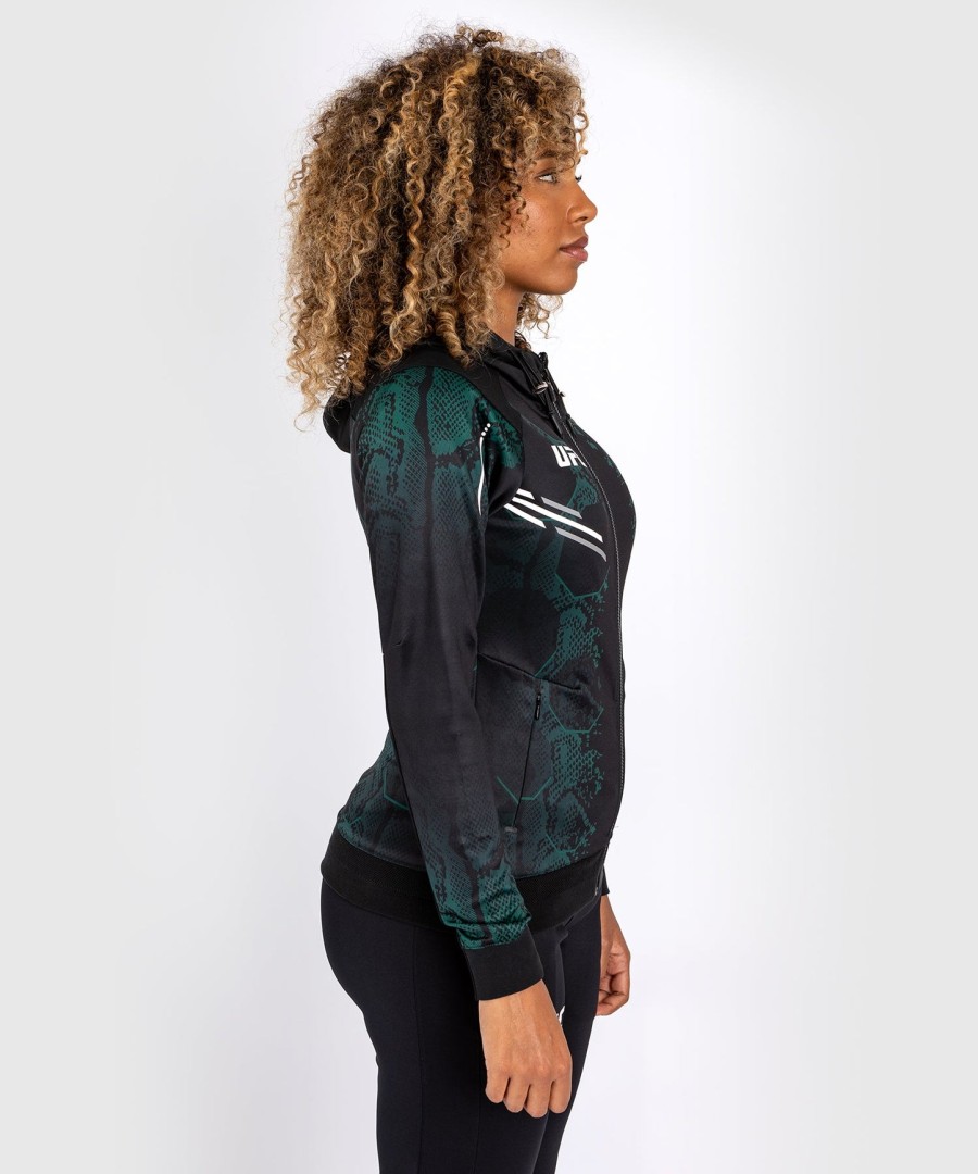 ufc adrenaline by venum authentic fight night women walkout hettegenser - emerald edition - grønnsvart