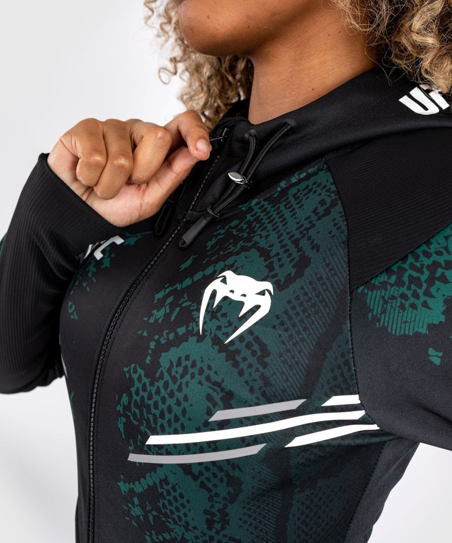 ufc adrenaline by venum authentic fight night women walkout hettegenser - emerald edition - grønnsvart