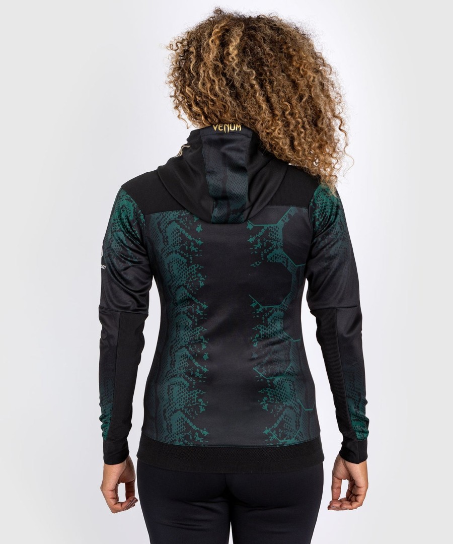 ufc adrenaline by venum authentic fight night women walkout hettegenser - emerald edition - grønnsvartgull