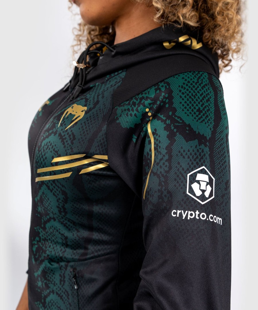 ufc adrenaline by venum authentic fight night women walkout hettegenser - emerald edition - grønnsvartgull