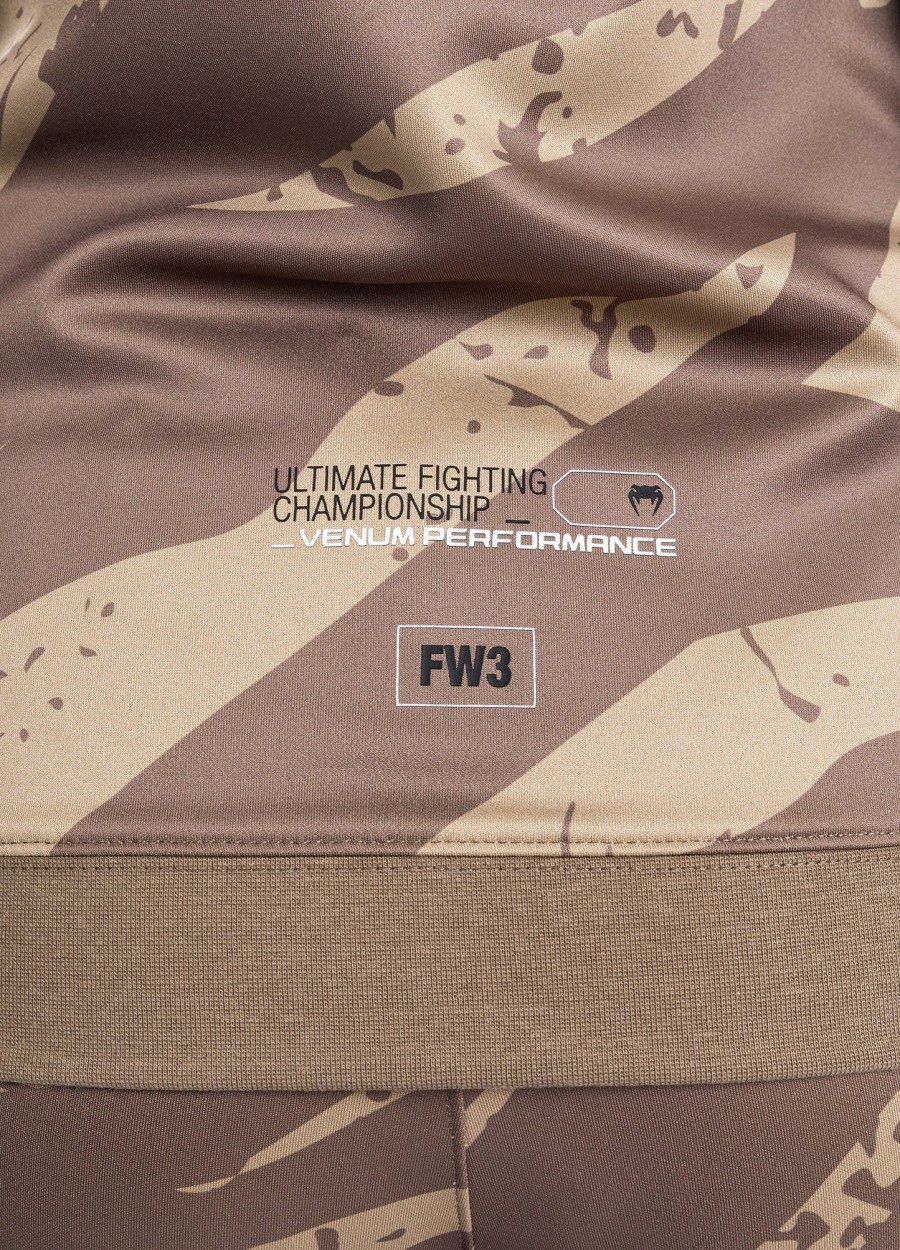 ufc adrenaline by venum fight week hettegenser med glidelås for kvinner – desert camo