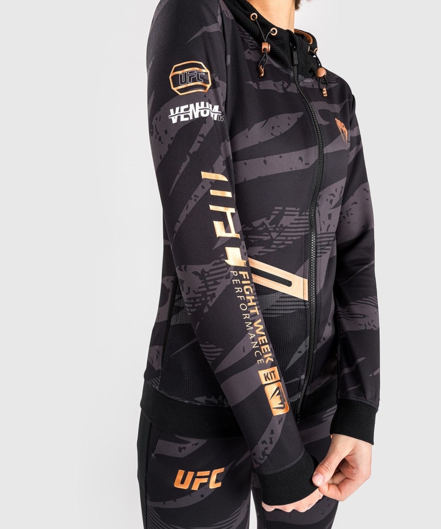 ufc adrenaline by venum fight week hettegenser med glidelås for kvinner – urban camo