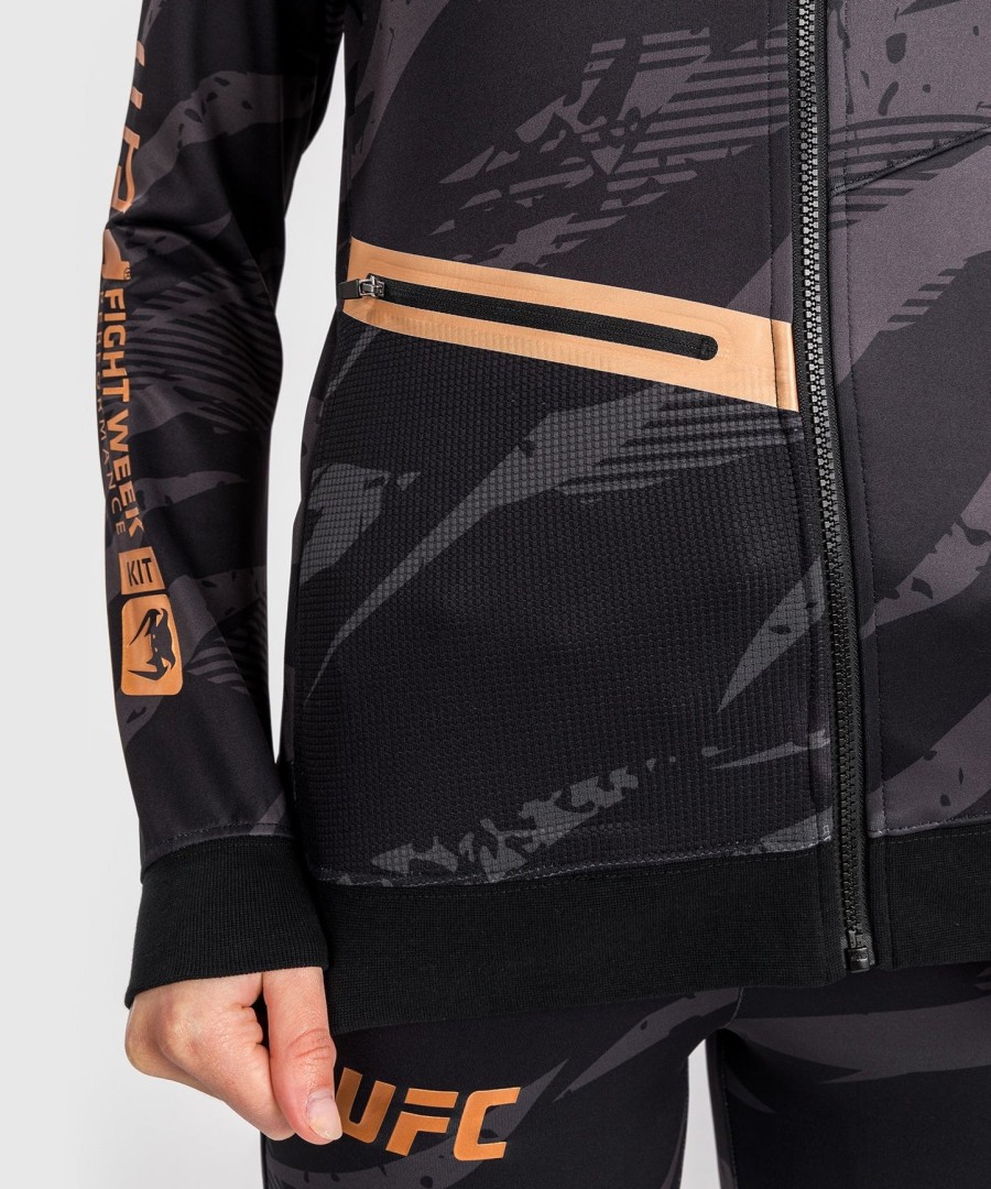 ufc adrenaline by venum fight week hettegenser med glidelås for kvinner – urban camo