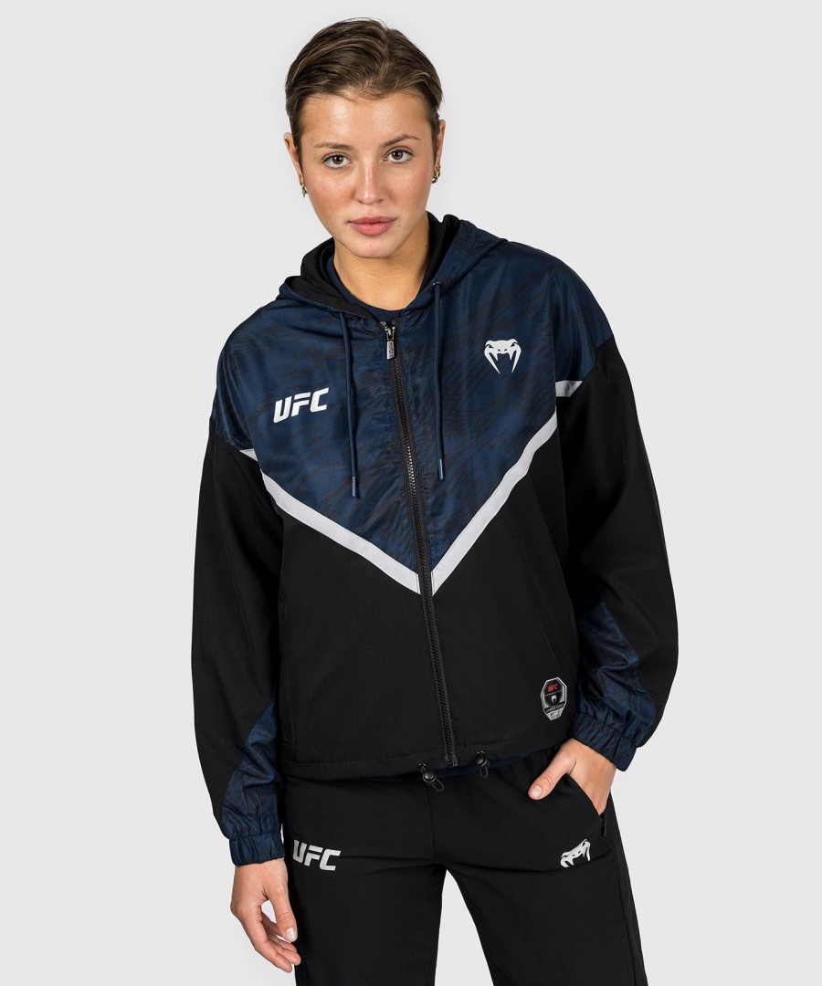 ufc fusion av venum fight week hettegenser med glidelås for kvinner – oceanic blue