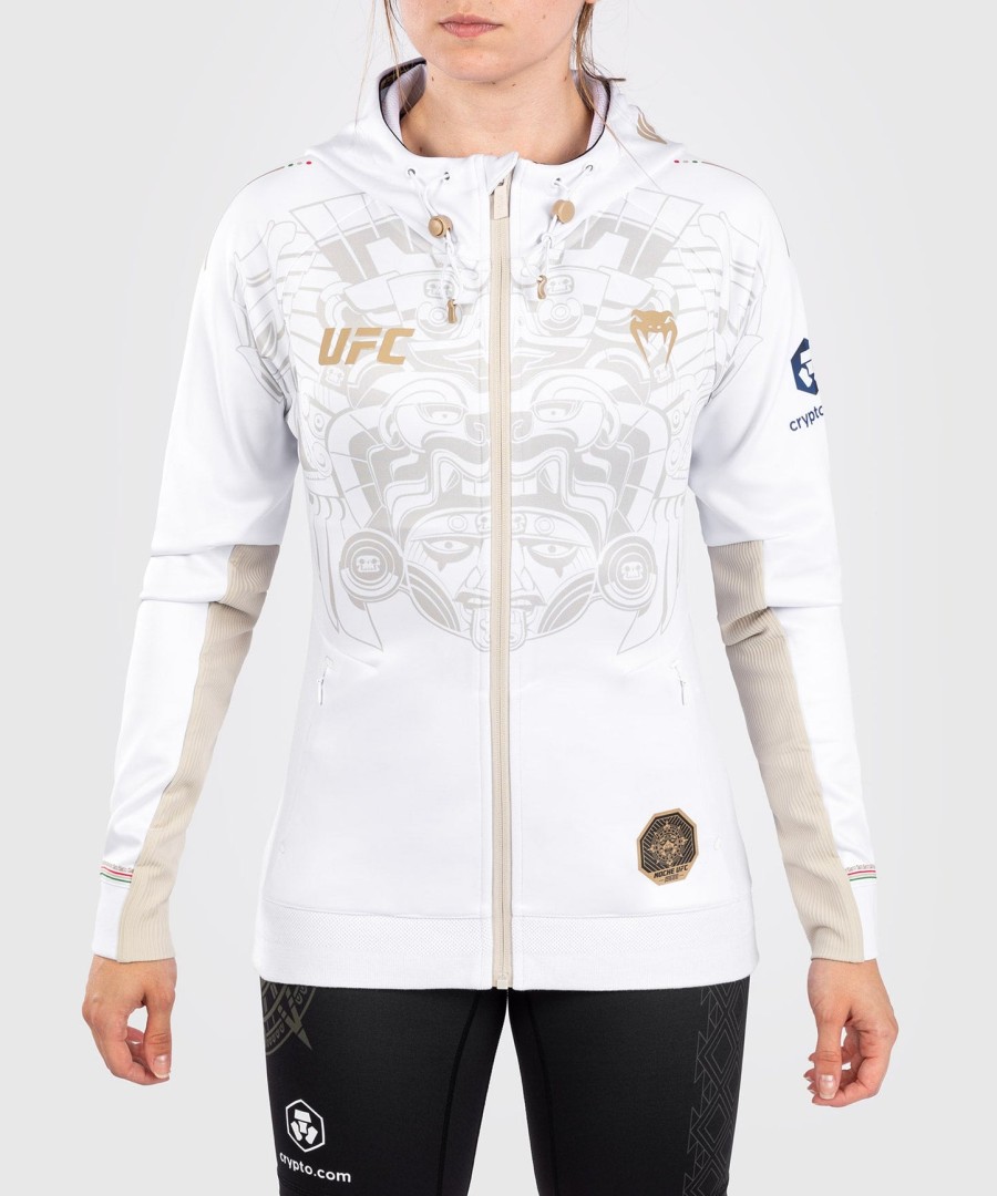 noche ufc av venum authentic fight night womens walkout-hettegenser – hvit