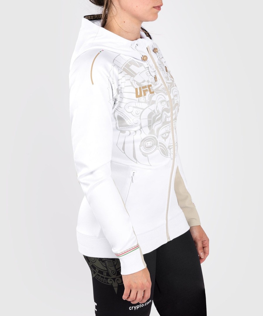 noche ufc av venum authentic fight night womens walkout-hettegenser – hvit
