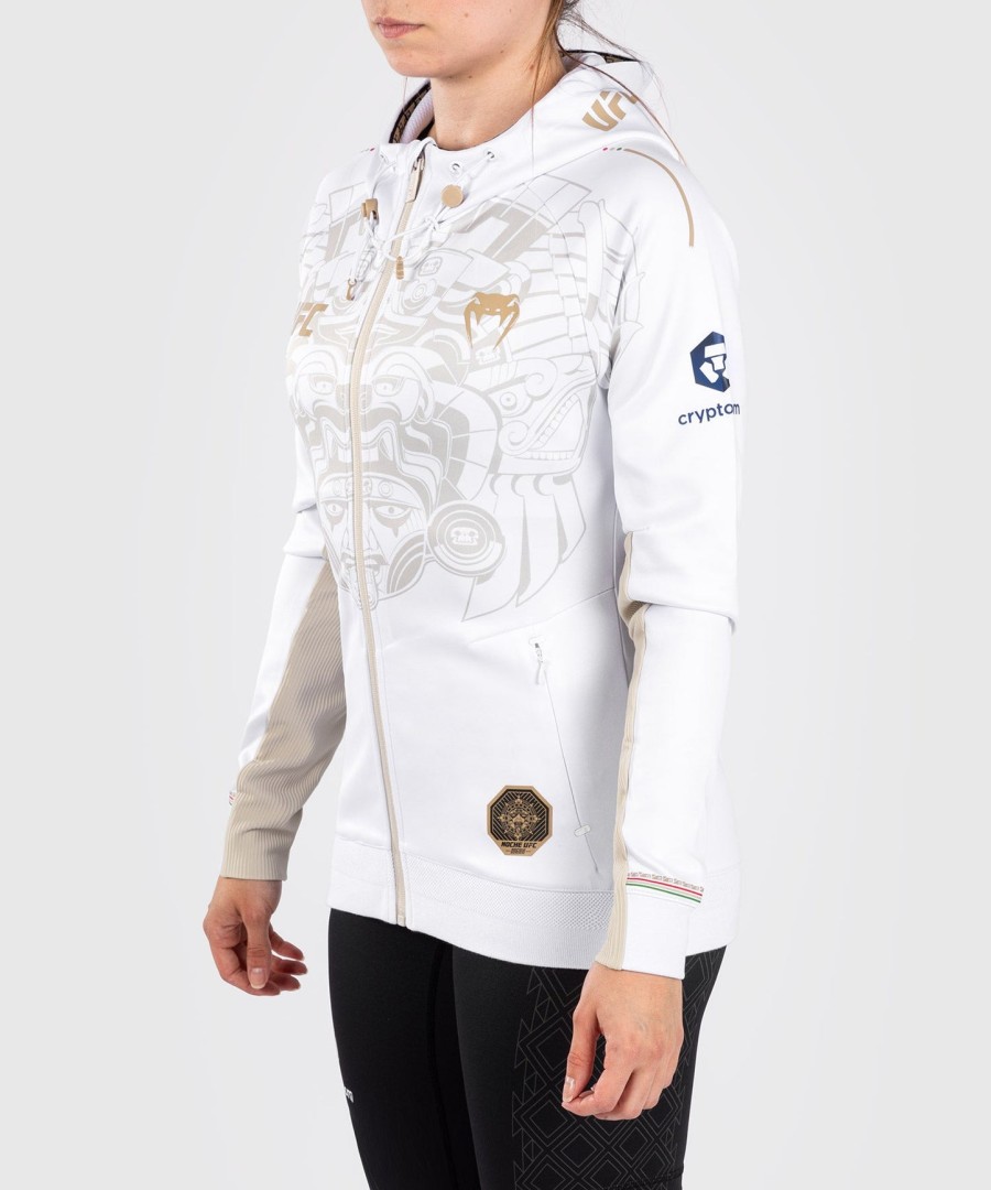 noche ufc av venum authentic fight night womens walkout-hettegenser – hvit