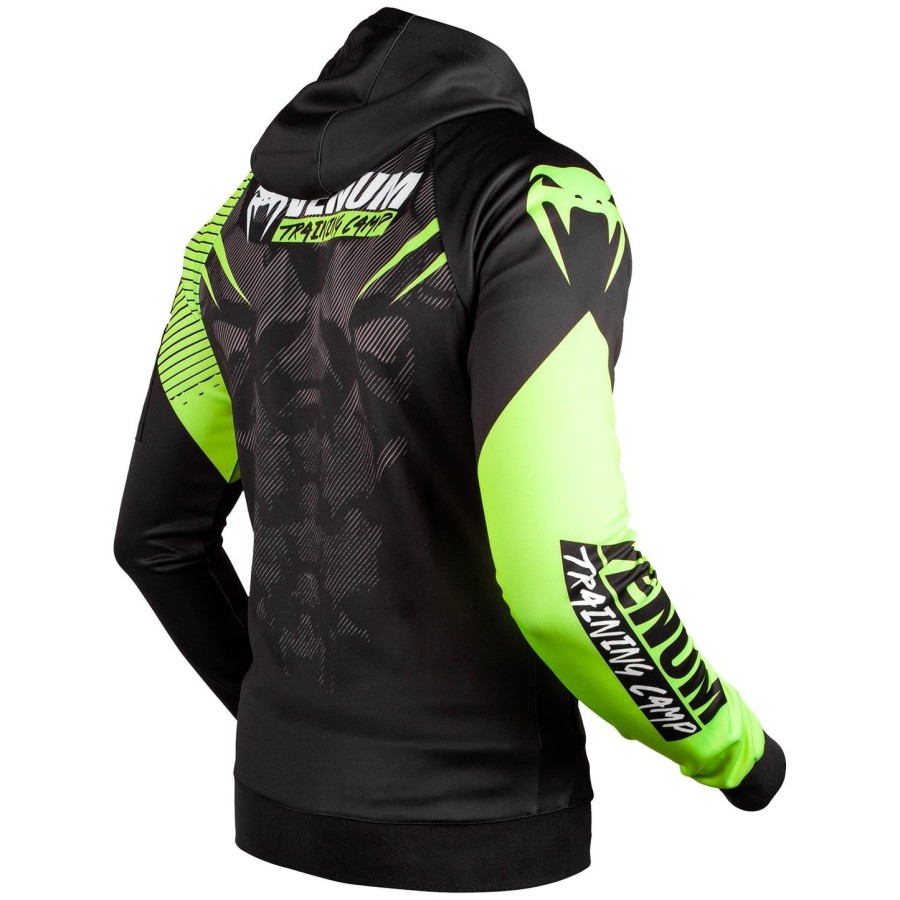 venum training camp 2.0 hettegenser - svartneo gul