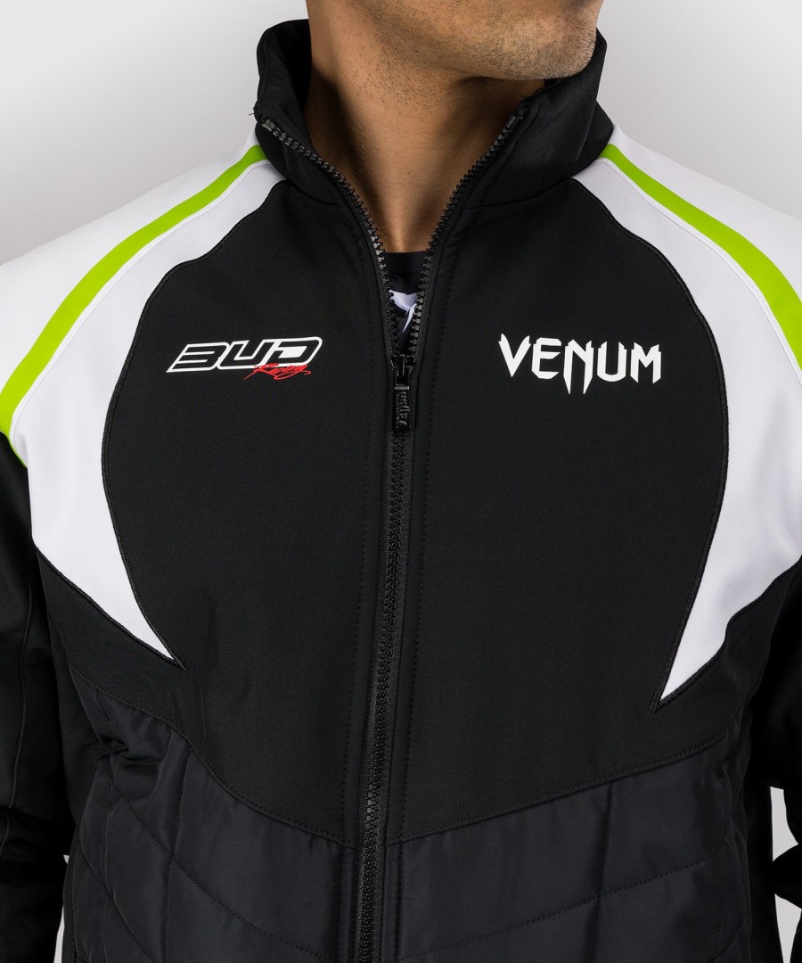 venum x bud racing herrejakke - svarthvitlimegrønn
