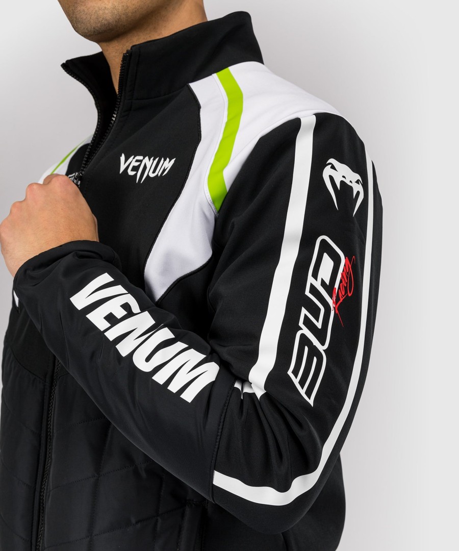 venum x bud racing herrejakke - svarthvitlimegrønn