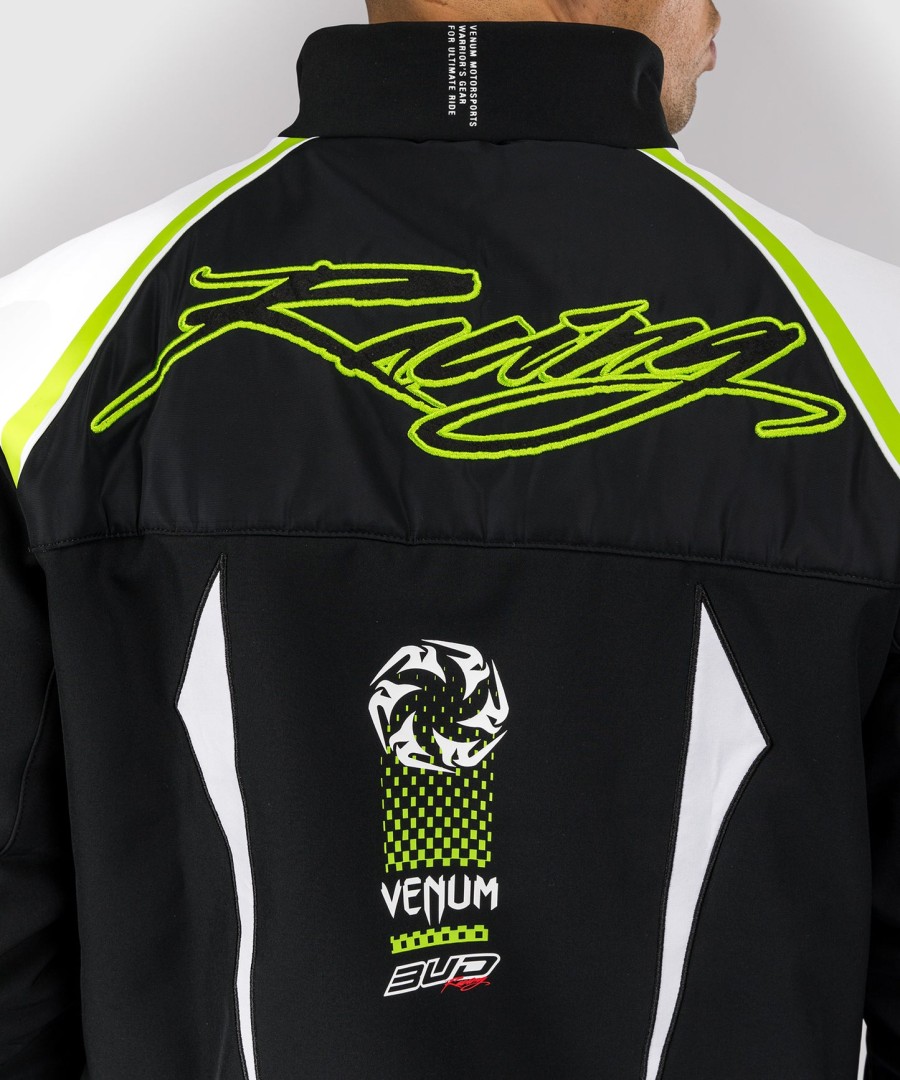 venum x bud racing herrejakke - svarthvitlimegrønn