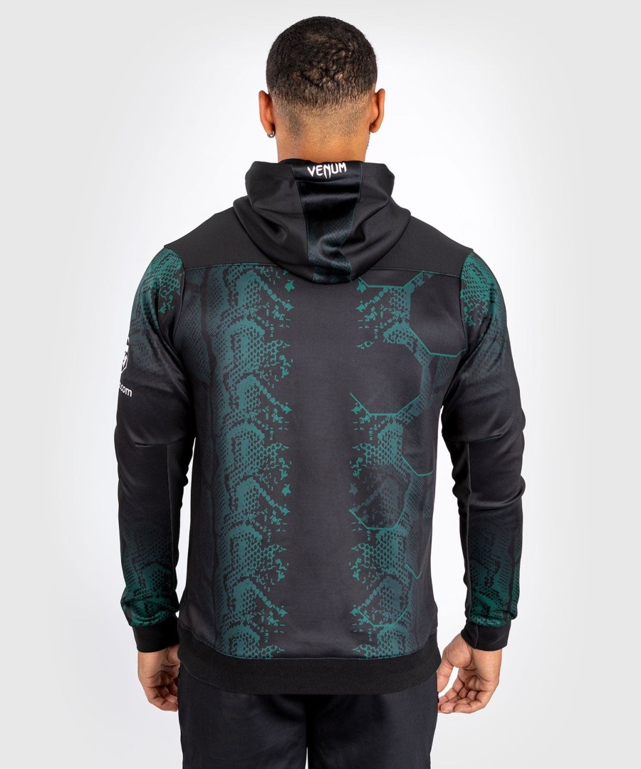 ufc adrenaline by venum authentic fight night menns walkout hettegenser - emerald edition - grønnsvart