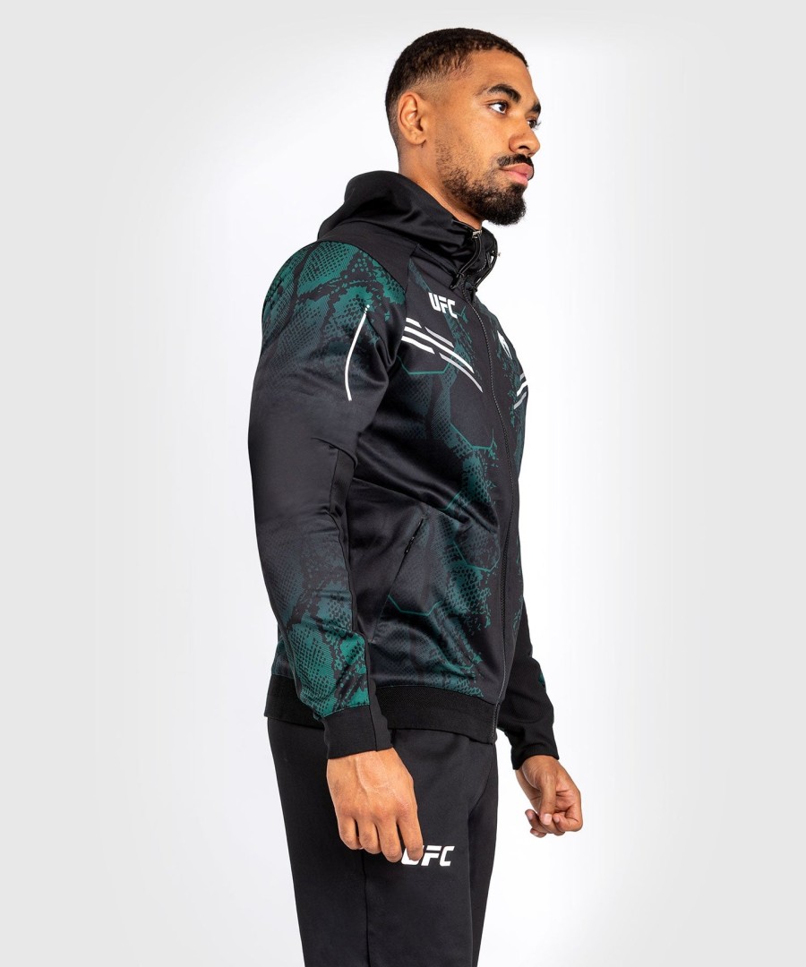 ufc adrenaline by venum authentic fight night menns walkout hettegenser - emerald edition - grønnsvart
