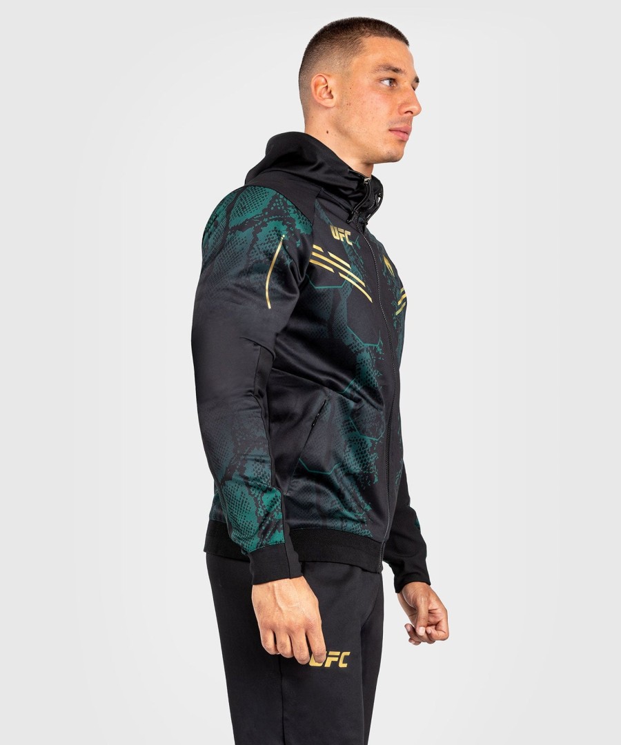 ufc adrenaline by venum authentic fight night menn walkout hettegenser - emerald edition - grønnsvartgull